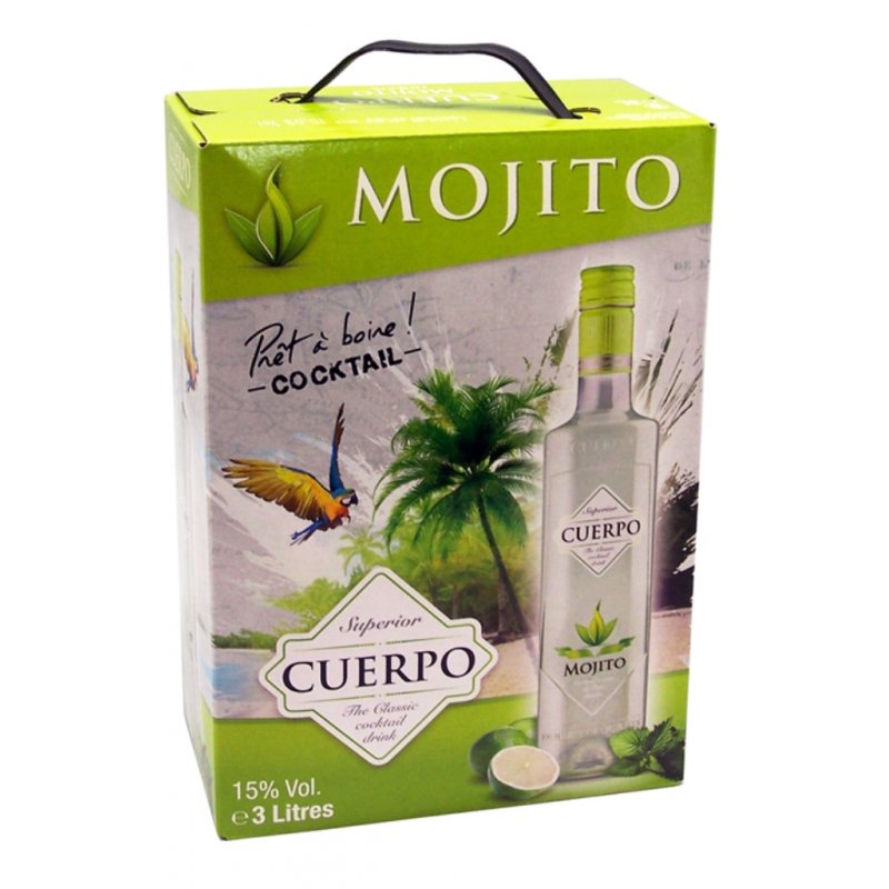 Cuerpo Mojito Fertigcocktaill 3,0l Bag in Box (6,65 € pro 1 l)