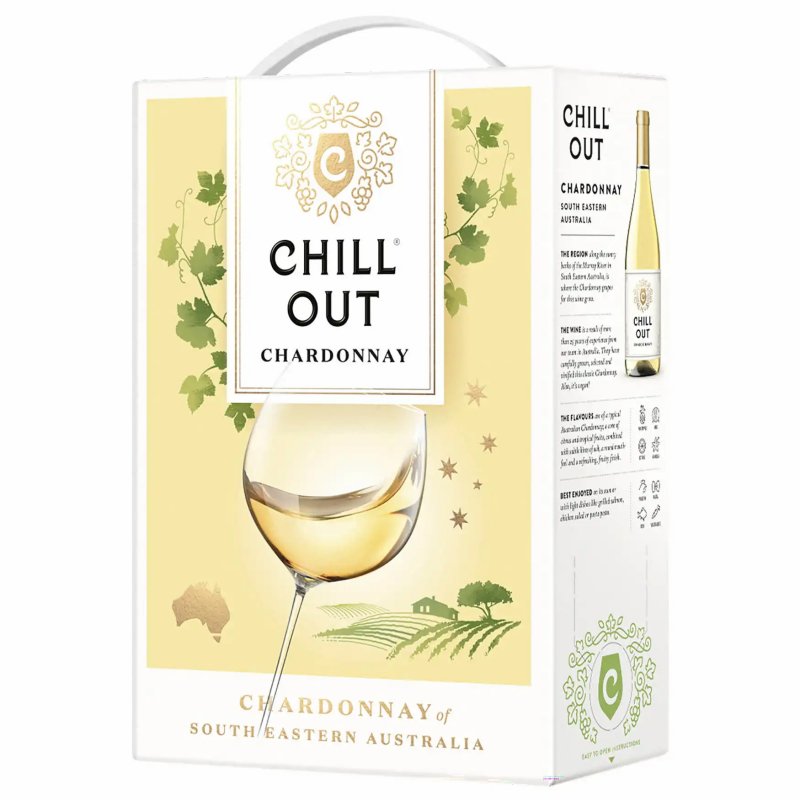 Chill Out Chardonnay Bag in Box 3,0l - Frischer Weißwein in praktischer  Verpackung