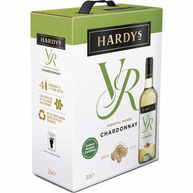 Hardy's VR Chardonnay 3,0l Bag in Box (4,98 € pro 1 l)